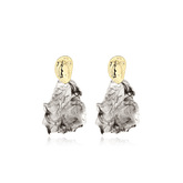 Retro Style Irregular Acrylic Stud Earrings - Shah S. Sahota